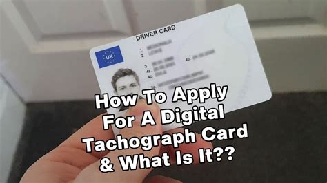 what is a digital tachograph driver smart card|www.gov.uk apply driver digital tachograph card.